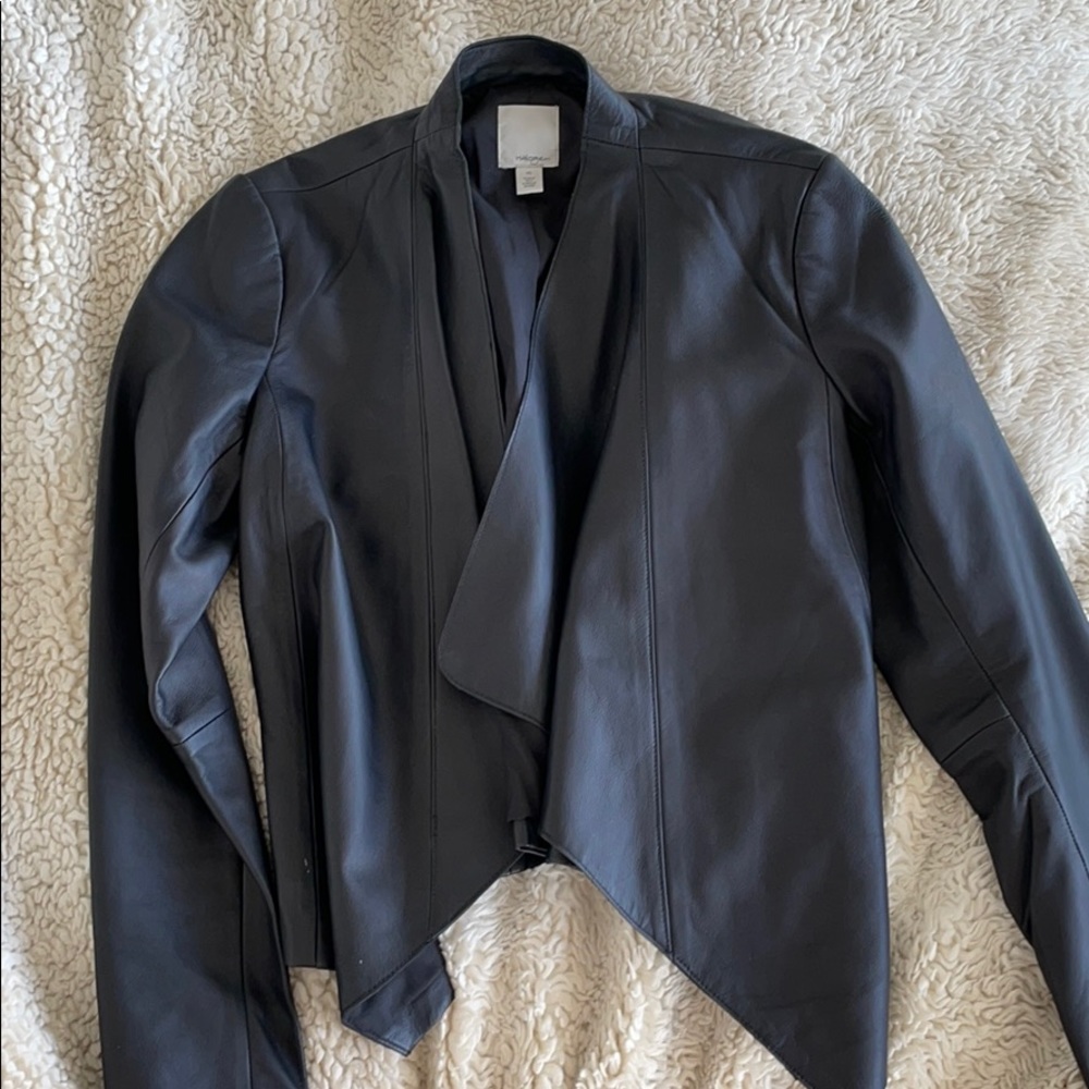 Never worn Leather Halogen Jacket